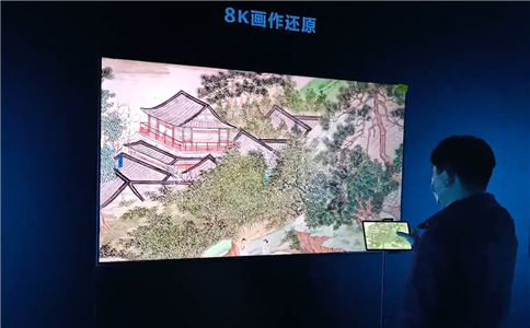 《漢宮春曉圖》75寸8K液晶屏畫(huà)作展示（局部展示）